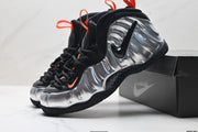 Nike Air Foamposite Max Sneakers Black Silver Orange
