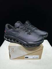 On Cloudsurfer Trail 2 Waterproof Trail Running Shoes, Black
