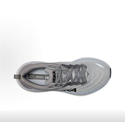 HOKA Bondi 8 Running Shoes in Gray and Black