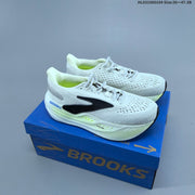 Brooks Glycerin Max Running Shoes, White and Lime