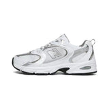 New Balance 530 White and Silver Sneakers MR530AD