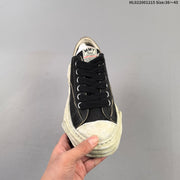 Maison Mihara Yasuhiro Original Sole Canvas Low Sneakers, Black