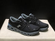 On Cloud X 4 Sneakers in Black and Blue