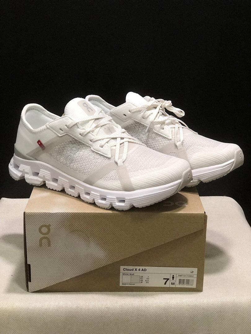 On Cloud X 4 AD White Sneakers