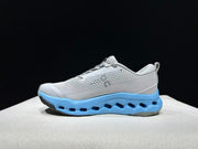 On Cloudsurfer Trail 2 Trail Running Shoes, Grey/Blue