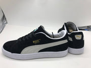 Puma Suede Black and White Low-Top Sneakers