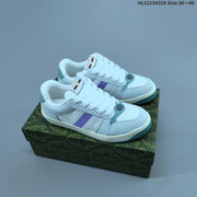 Gucci Screener Distressed Low-Top Sneakers