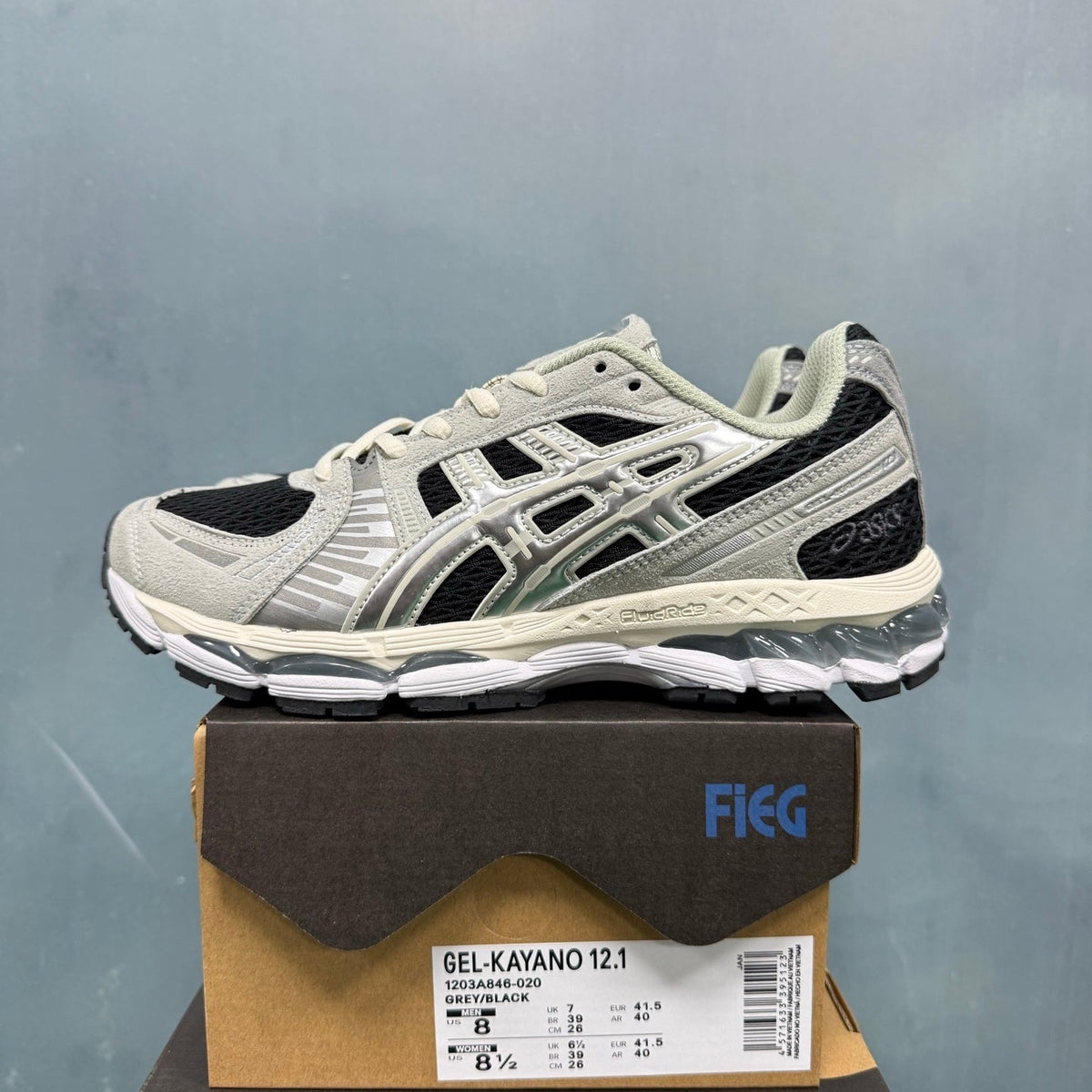 ASICS GEL-KAYANO 12.1 Sneakers Grey Black 1203A846-020