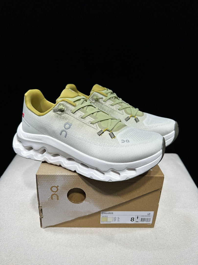 On Cloudtilt Sneakers in White and Yellow