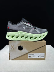 On Cloud eclipse Running Shoes in Gray and Lime