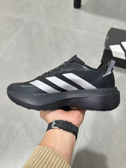 Adidas Lightstrike Pro Black Running Shoes with White Stripes