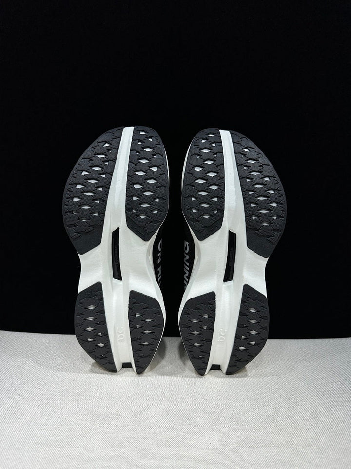 On Cloudboom Max Running Shoes, Black/White