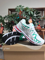 ASICS N12 White and Green Running Shoes