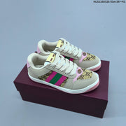 Gucci Distressed Screener Low-Top Sneakers