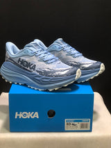 HOKA Stinson 7 Trail Running Shoes, Blue Pattern