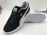 Puma Suede Black and White Low-Top Sneakers