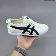 Onitsuka Tiger Mexico 66 Slip-On Sneakers White Black D342Q