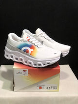 On Cloudmonster 2 White Rainbow Running Shoes