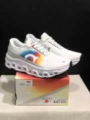 On Cloudmonster 2 White Rainbow Running Shoes