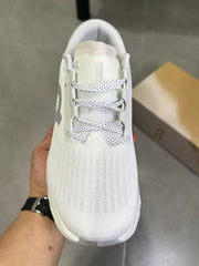On Running White and Gray Running Sneakers