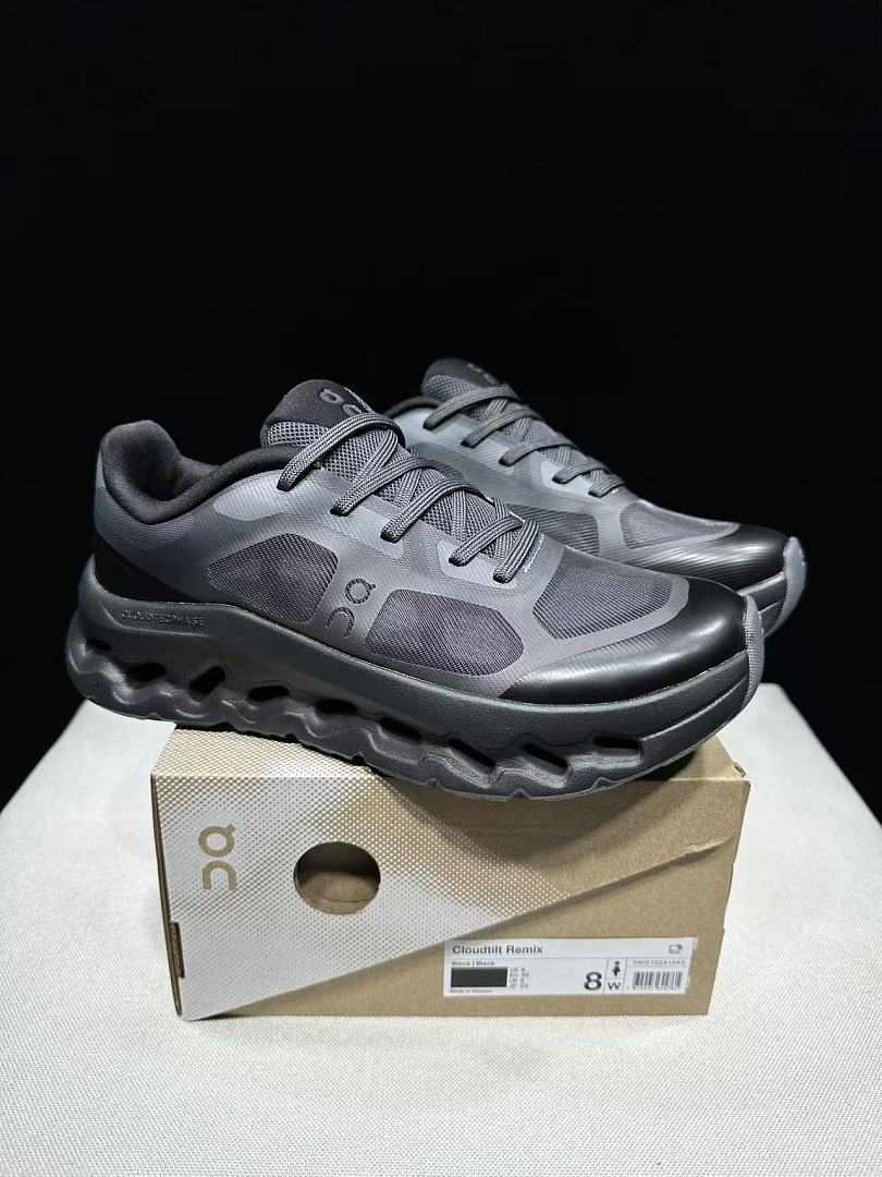 On Cloudtilt Remix Sneakers in Gray and Black