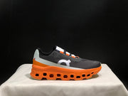 On Cloudmonster Running Shoes Black Orange