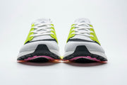 adidas UltraBoost 21 Running Shoes, White and Volt FY1214
