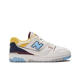 New Balance BB550NCF Sneakers in White, Blue and Yellow