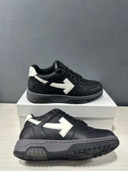 Off-White Out Of Office Low-Top Sneakers Black White OWIA189C99LEA0061001