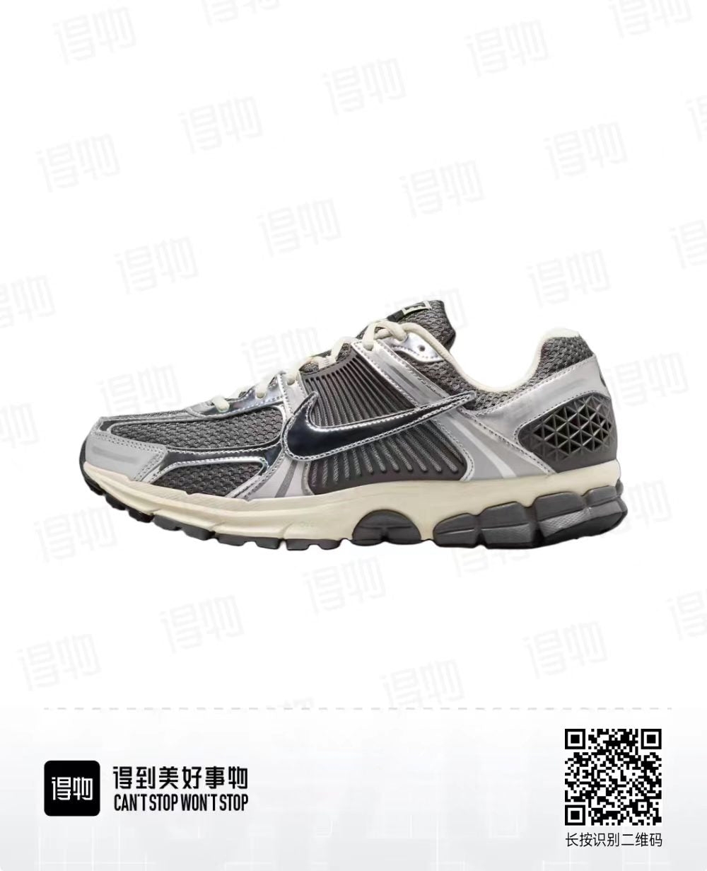 Nike Air Zoom Vomero 5 Running Shoes, Gray and Black
