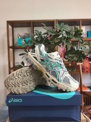 ASICS K4 Sneakers in Gray, Cream and Teal