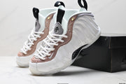 Nike Air Foamposite Penny Hardaway White and Rose High-Top Sneakers