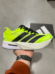 adidas Adizero Running Shoes Neon Green Black