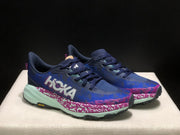 HOKA Speedgoat 6 Trail Running Shoes, Blue and Pink