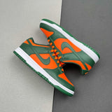Nike Dunk Low Miami Hurricanes Green and Orange DD1391-300