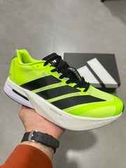 adidas Adizero Running Shoes Neon Green Black