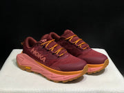 HOKA Skyline Float X Trail Sneakers in Burgundy and Pink
