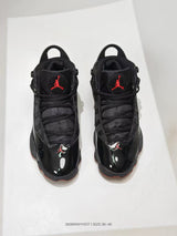 Jordan 6 Rings Black Red High-Top Sneakers