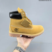 Timberland Yellow High-Top Lace-Up Boots