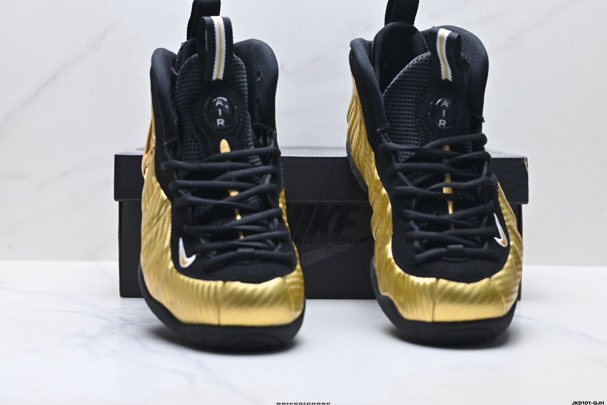 Nike Air Foamposite One Penny Hardaway Black Gold Sneakers