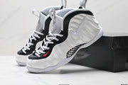 Nike Air More Uptempo White and Black Basketball Sneakers