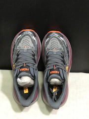 HOKA Stinson 7 Trail Running Shoes Gray Orange