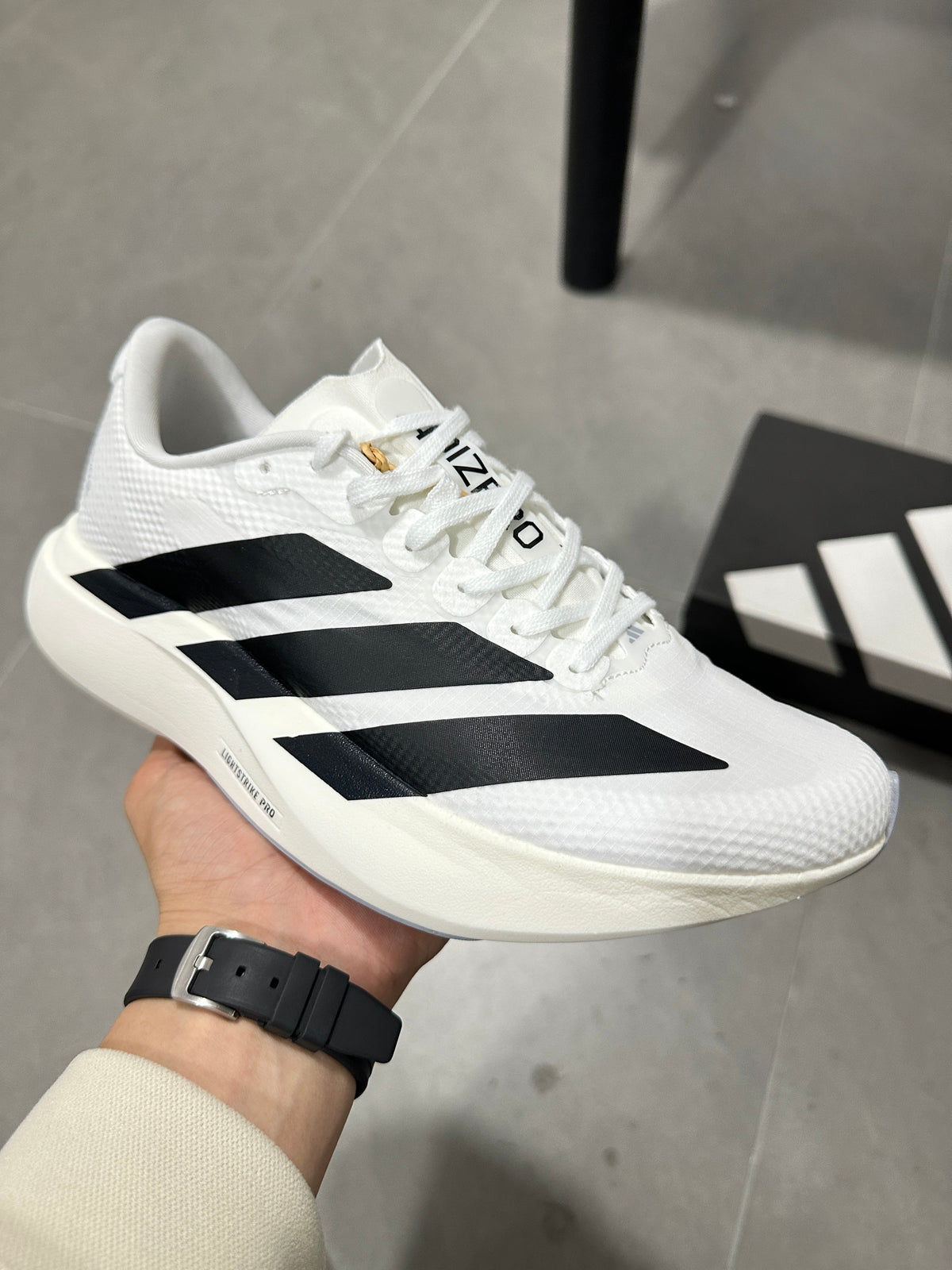 adidas Adizero Lightstrike Pro White Running Shoes JR4736