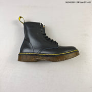 Dr. Martens 1460 Smooth Black Platform Lace-Up Boots