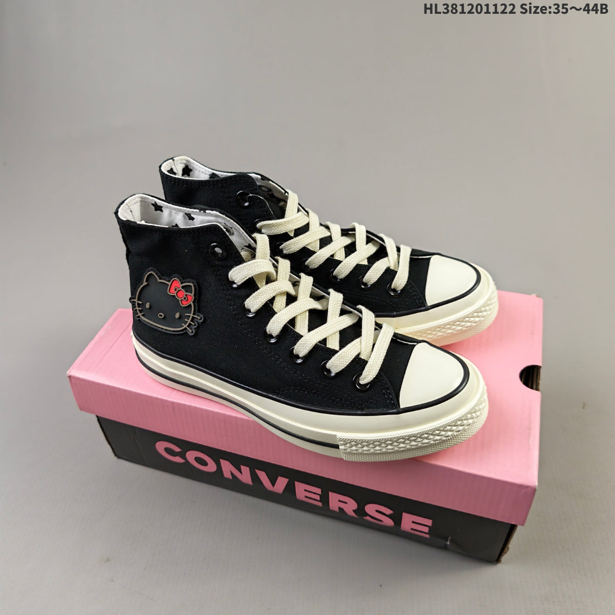 Converse Hello Kitty Black High-Top Sneakers, HL381201122