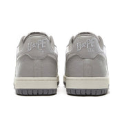 A BATHING APE BAPE Court Sta Low Sneakers White Grey