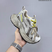 GGCC G26U8612 Women's Retro Chunky Sneakers, Gray and Yellow