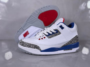 Nike Air Jordan 3 White Blue Elephant Print Sneakers