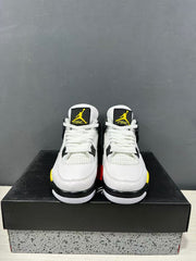Jordan Air Jordan 4 Retro White Yellow Black Sneakers IO2468-102