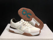 On THE ROGER Clubhouse Pro Tennis Shoes White Brown